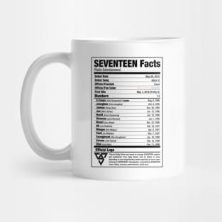 SEVENTEEN Nutritional Facts Mug